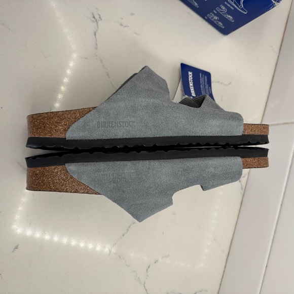 Birkenstock Basalt Gray Arizona Sandals size 42 women’s 11 Narrow soft footbed - Picture 7 of 11